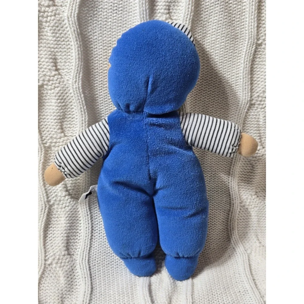 VINTAGE Terry Cloth Plush Boy Doll‎ Fanny's Play House Blue 10